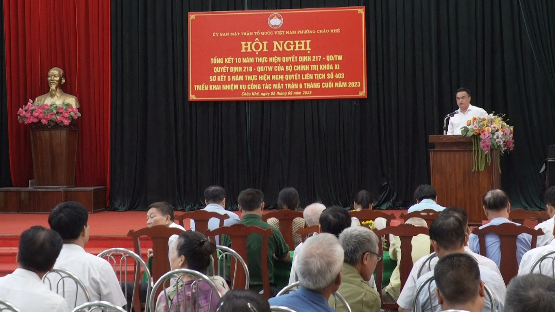 Châu Khê Tổng kết 10 năm thực hiện Quyết định 217, 218 của Bộ Chính trị và sơ kết 5 năm thực hiện Nghị quyết liên tịch số 403 của MTTQ Việt Nam