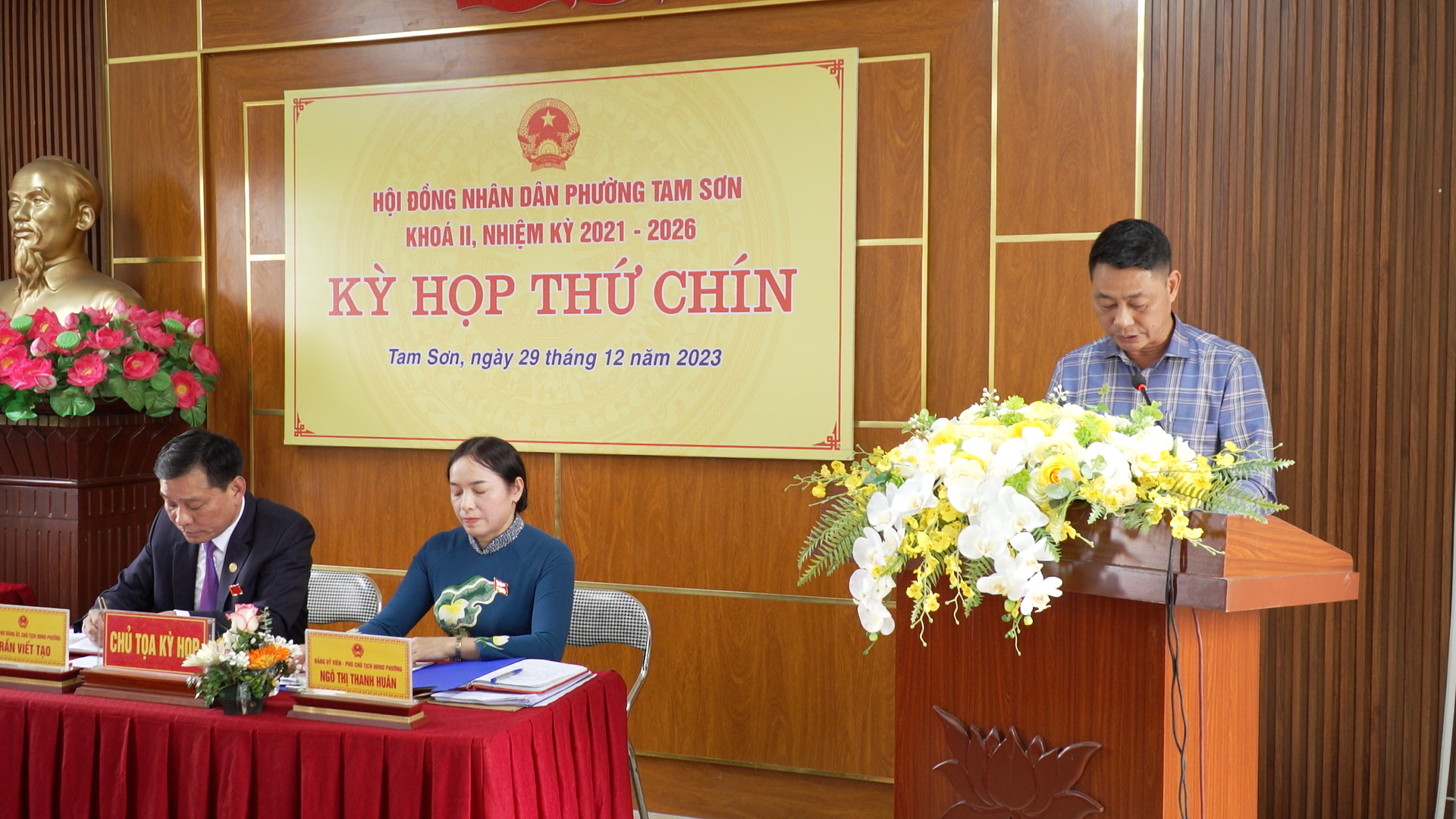 Tam Sơn Hương Mạc Châu Khê tổ chức kỳ họp HĐND cuối năm 2023