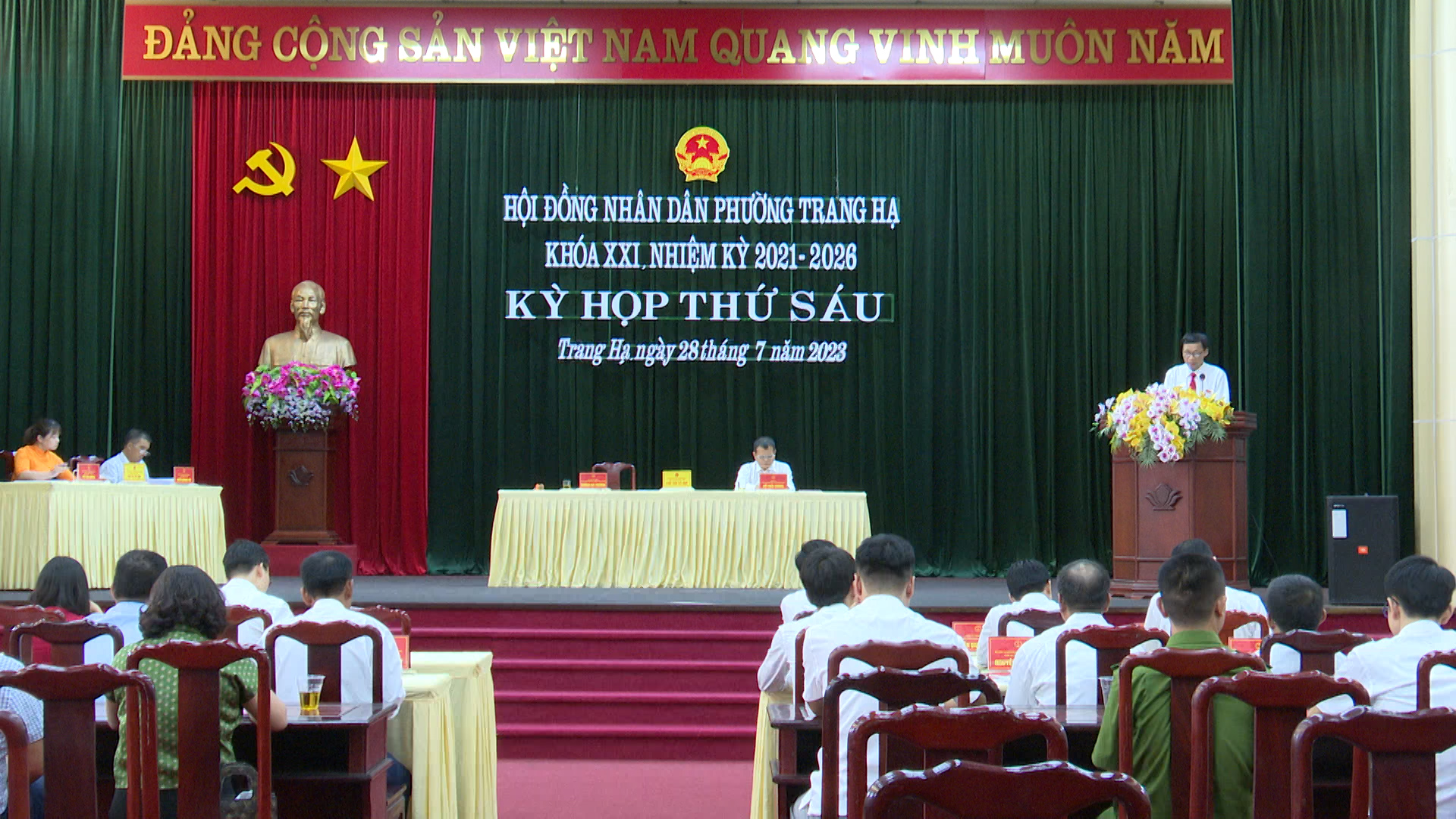 HĐND phường Trang Hạ khóa XXI tổ chức kỳ họp thứ 6 NK 2021-2026