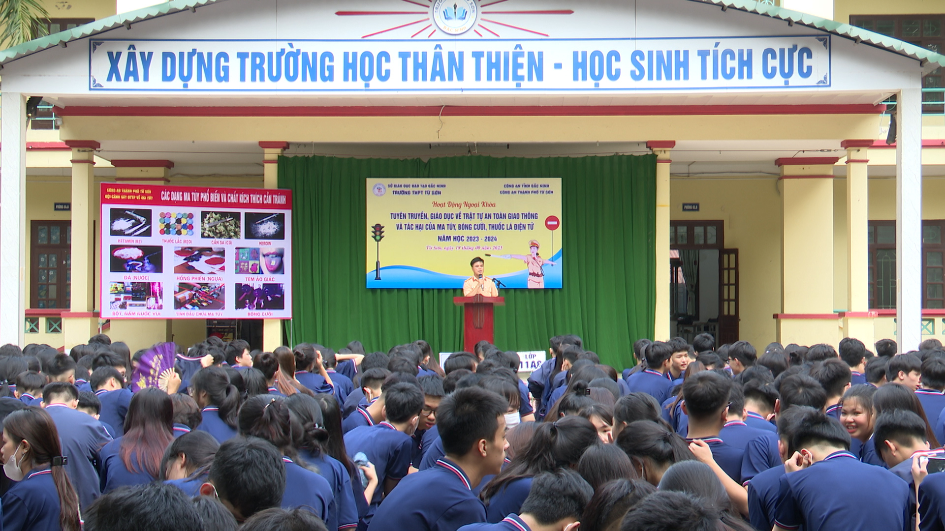 Tuyên truyền phòng chống Ma túy và Luật ATGT tại trường THPT Từ Sơn