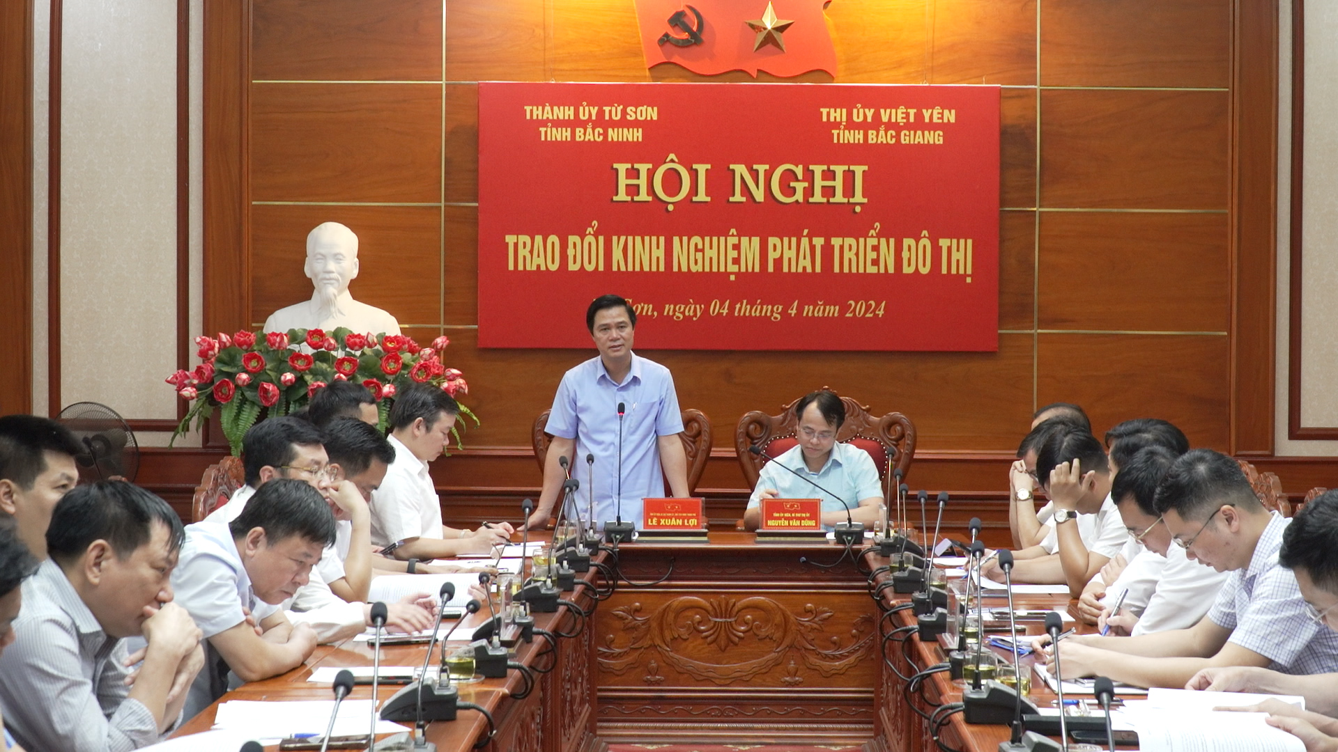 Hội nghị trao đổi kinh nghiệm phát triển đô thị giữa Thành ủy Từ Sơn với Thị ủy Việt Yên tỉnh Bắc Giang