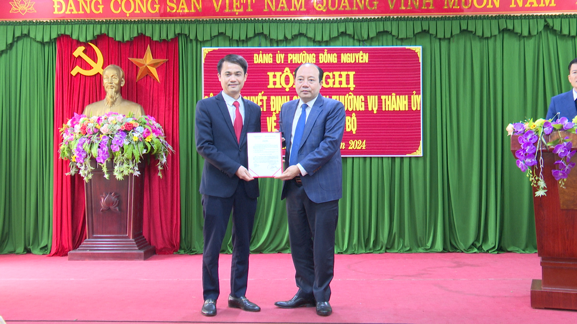 Đảng ủy phường Đồng Nguyên công bố QĐ của BTV Thành ủy Từ Sơn