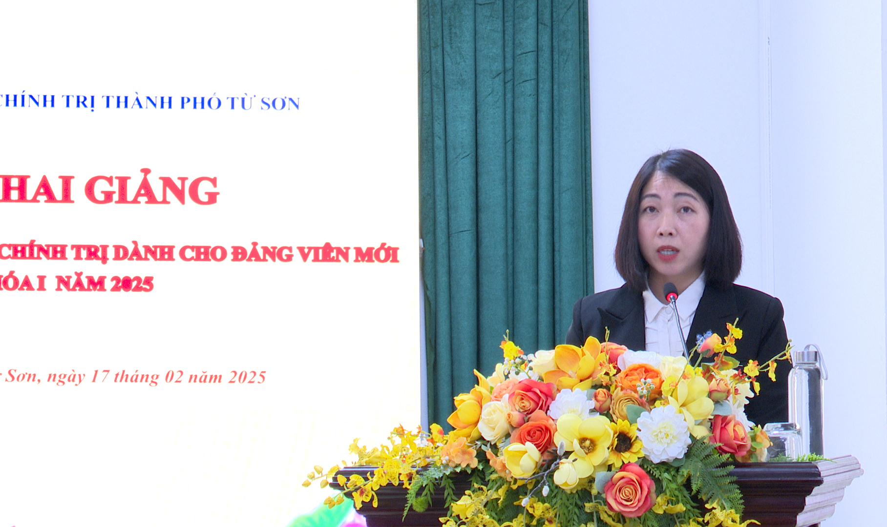 Khai giảng lớp bồi dưỡng LLCT dành cho đảng viên mới khóa I năm 2025.