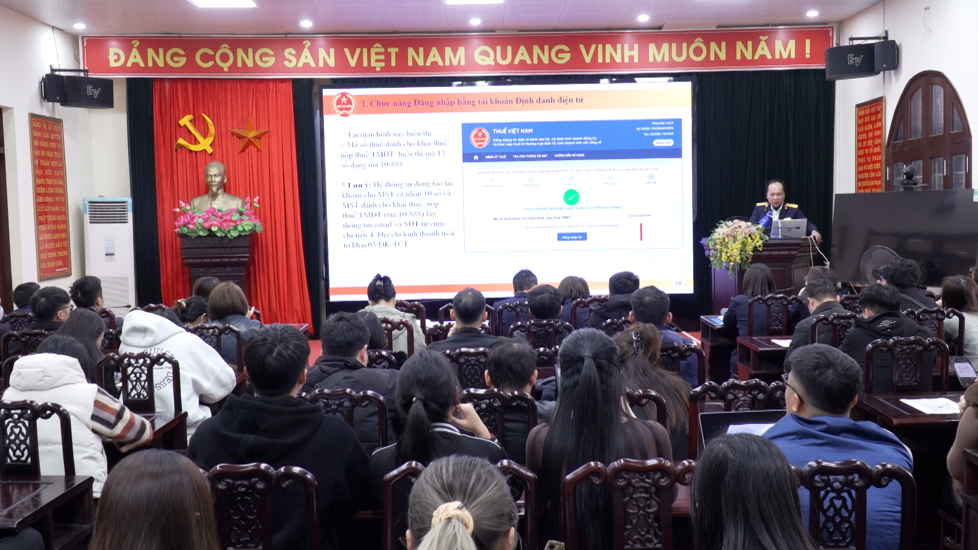 Tập huấn giới thiệu “Cổng TTĐT dành cho hộ kinh doanh, cá nhân kinh doanh đăng ký, kê khai, nộp thuế”