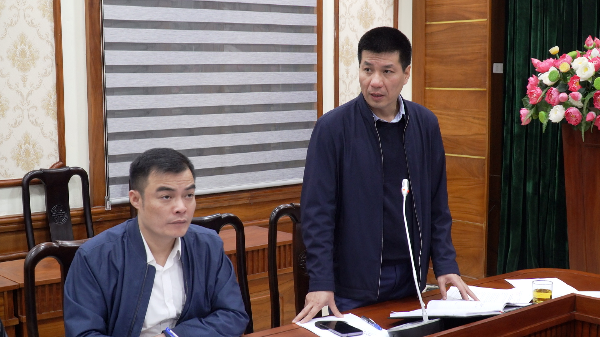 Lãnh đạo UBND thành phố làm việc về công tác GPMB Dự án đầu tư xây dựng đường Trịnh Xá-Đa Hội phường Châu Khê 